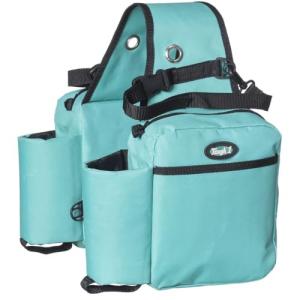 Tough1 Turquoise Saddle Bag with Bottle Holders