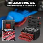 WORKPRO 450-Piece Socket Set with Ratchet Wrench