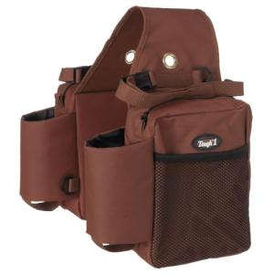 Tough 1 Brown Nylon Gear Carrier Saddle Bag