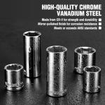 WORKPRO 450-Piece Socket Set with Ratchet Wrench