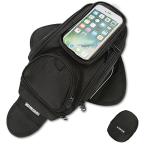 Water Resistant Magnetic Motorcycle Tank Bag - Black