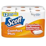 Scott ComfortPlus Toilet Paper, 12 Double Rolls