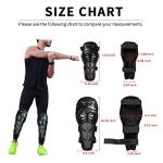 4-Piece Motorcycle Knee & Elbow Pad Set