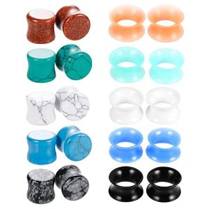 Wycian 9/16 Double Flared Ear Gauges - 20 Pack