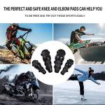 4-Piece Motorcycle Knee & Elbow Pad Set