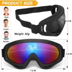 OXG 2 Pack Motorcycle Goggles with Neck Gaiters