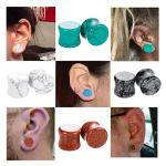 Wycian 9/16 Double Flared Ear Gauges - 20 Pack