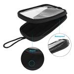 7'' Magnetic Motorcycle Tank Bag with Headphone Hole