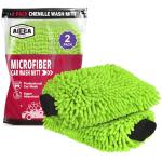 AIDEA Microfiber Car Wash Mitts 2-Pack