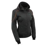 Milwaukee Leather Women's Black Armored Motorcycle Jacket