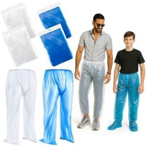 Geyoga 8-Pack Waterproof Disposable Rain Pants