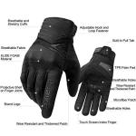 INBIKE Touchscreen Motorcycle Gloves with Hard Knuckles