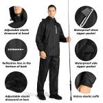 SWISSWELL Men's Waterproof Hooded Rain Jacket & Pants