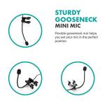 Movo ACM400 Gooseneck Mic for Motorcycle Vlogging