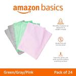 Amazon Basics Microfiber Cleaning Cloths - 24 Pack