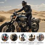 Men's Motorcycle Riding Pants with Armor, Black