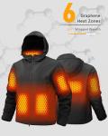 Men's Heated Jacket with Battery Pack, Graphene Tech