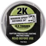 U-Pol Raptor 2K Black Truck Bedliner Coating