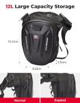 KEMIMOTO Motorcycle Magnetic Tank Bag - 12L Black