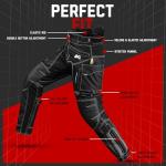 JAG Motorcycle Pants with Armor Protection - Black