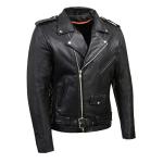 Milwaukee Leather Men's Classic Black Motorcycle Jacket