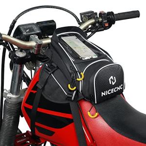 NICECNC Magnetic Motorcycle Tank Bag with Straps