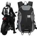 Hi-Vis Reflective Motorcycle Backpack with Helmet Holder