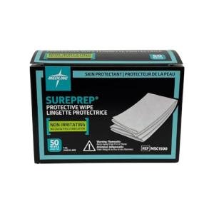SurePrep Skin Protective Barrier Wipes - 50 Pack