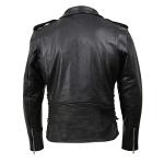Milwaukee Leather Men's Classic Black Motorcycle Jacket