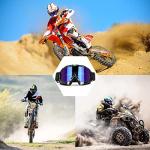 JAMIEWIN ATV Goggles for Motorcycle and Offroad Use