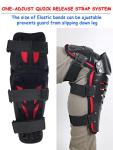 RIDBIKER Adjustable Motorcycle Knee Shin Guards