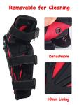 RIDBIKER Adjustable Motorcycle Knee Shin Guards