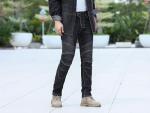 Men's Stretch Denim Motorcycle Jeans with Armor