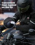 KEMIMOTO Heated Motorcycle Jacket with 12V Battery