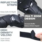 BRAVORD Adjustable Motorcycle Knee Pads for Adults