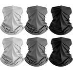 HONGTEYA 6 Pack Breathable Neck Gaiter Masks