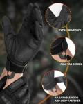 Black Tactical Touchscreen Motorcycle Gloves for All