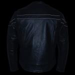 Milwaukee Men's Leather Vented Scooter Jacket - Black