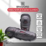 BRAVORD Adjustable Knee and Elbow Guards Set
