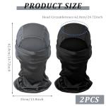 2-Pack Breathable Balaclava Face Masks for Outdoors