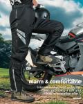 ROCKBROS Black Winter Motorcycle Pants with Armor
