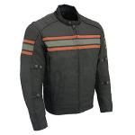 Milwaukee Leather Burnt Orange Armored Motorcycle Jacket