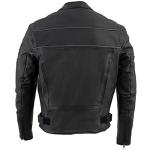 Milwaukee Leather Men's Black Scooter Motorcycle Jacket