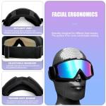 Immoono Motorcycle Goggles with Face Mask and Balaclava