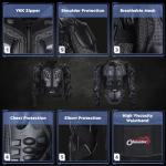 Men's Full Body Motorcycle Armor Jacket - Black