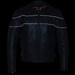 Milwaukee Leather Men's Black Scooter Motorcycle Jacket