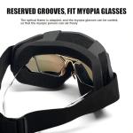 Immoono Motorcycle Goggles with Face Mask and Balaclava