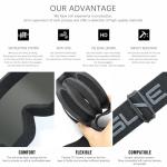 VEWOE UV400 Dirt Bike ATV Motorcycle Goggles