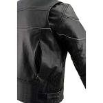 Milwaukee Leather Men's Black Scooter Motorcycle Jacket