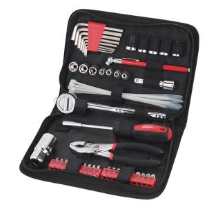 56-Piece Compact Tool Set for Motorcycles and Cars